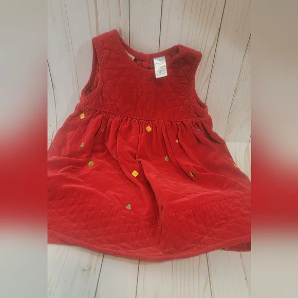 christmas dress toddler girl Green Silk Girls Smocked Dress with Red Ribbons 5